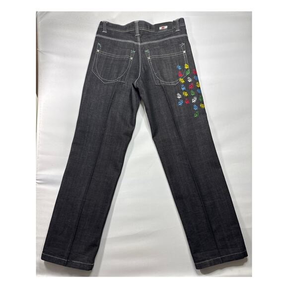 Lot29 Men's Marvin the Martian Baggy Wide Leg Black Denim Jeans - 32 (34x33) - Picture 3 of 5